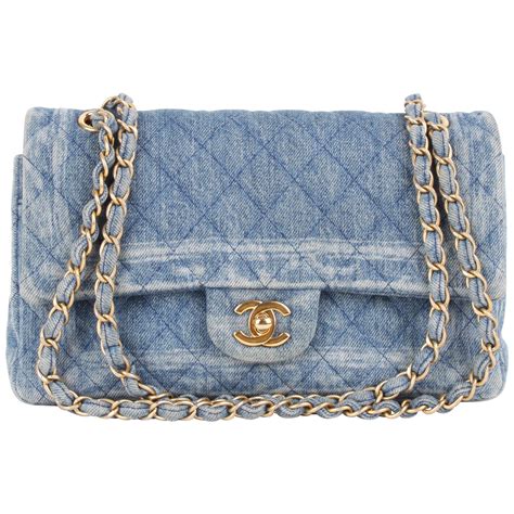 chanel flap bag denim|Chanel denim flap bag 2019.